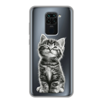 Силиконовый чехол на Xiaomi RedMi Note 9 с принтом Котенок