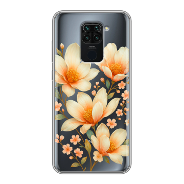 Силиконовый чехол на Xiaomi RedMi Note 9 с принтом Цветы