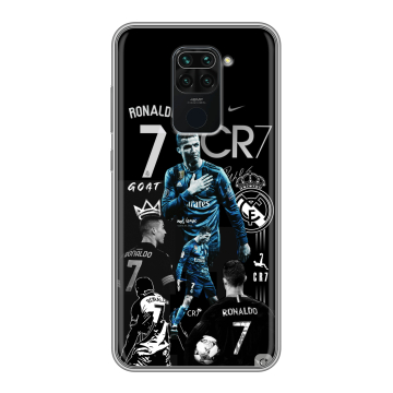 Силиконовый чехол на Xiaomi RedMi Note 9 с принтом Реал Роналдо