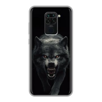 Силиконовый чехол на Xiaomi RedMi Note 9 с принтом Волк Силиконовый чехол на Xiaomi RedMi Note 9 с принтом Волк