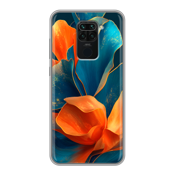 Силиконовый чехол на Xiaomi RedMi Note 9 с принтом Цветы