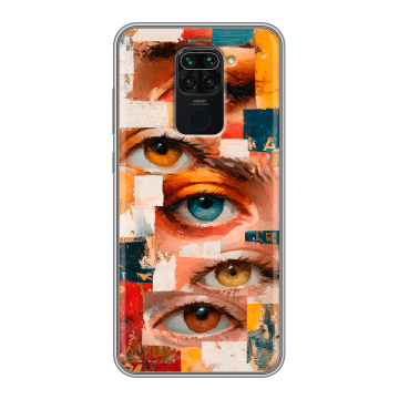 Силиконовый чехол на Xiaomi RedMi Note 9 с принтом Модный принт