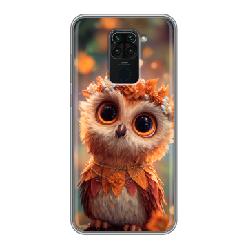 Силиконовый чехол на Xiaomi RedMi Note 9 с принтом Милая сова