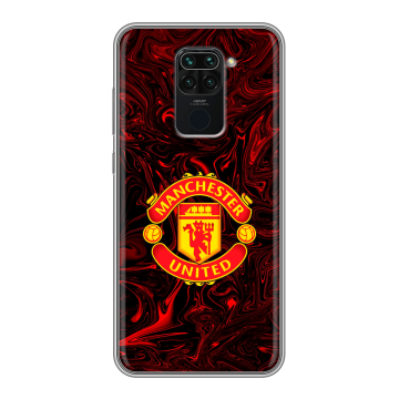 Силиконовый чехол на Xiaomi RedMi Note 9 с принтом Manchester United