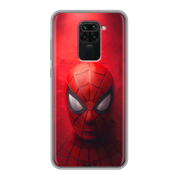 Силиконовый чехол на Xiaomi RedMi Note 9 с принтом Spiderman Человек паук Силиконовый чехол на Xiaomi RedMi Note 9 с принтом Spiderman Человек паук