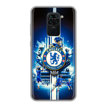 Силиконовый чехол на Xiaomi RedMi Note 9 с принтом Chelsea Челси