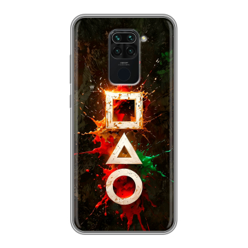 Силиконовый чехол на Xiaomi RedMi Note 9 с принтом Squid Game Игра кальмара