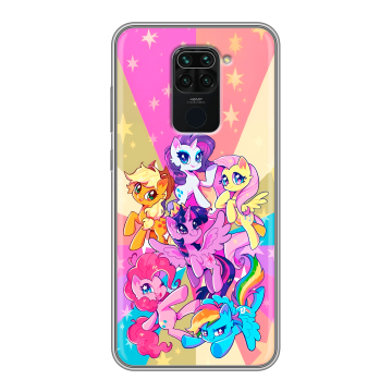 Силиконовый чехол на Xiaomi RedMi Note 9 с принтом My little pony Дружба чудо Силиконовый чехол на Xiaomi RedMi Note 9 с принтом My little pony Дружба чудо