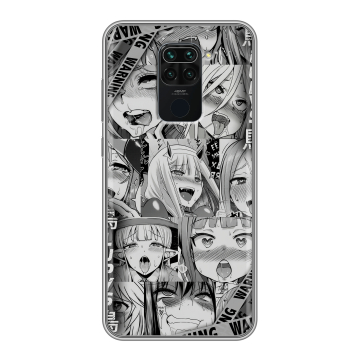 Силиконовый чехол на Xiaomi RedMi Note 9 с принтом Ahegao Ахегао Аниме