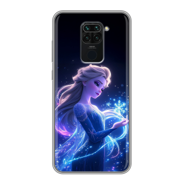Силиконовый чехол на Xiaomi RedMi Note 9 с принтом Холодное сердце Frozen Силиконовый чехол на Xiaomi RedMi Note 9 с принтом Холодное сердце Frozen