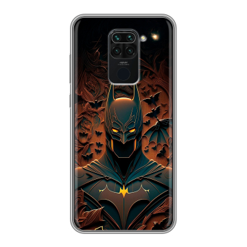 Силиконовый чехол на Xiaomi RedMi Note 9 с принтом Batman Бэтмен