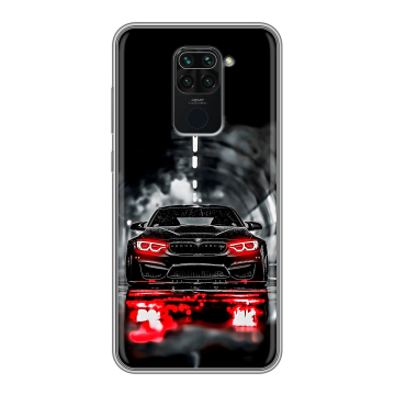 Силиконовый чехол на Xiaomi RedMi Note 9 с принтом BMW БМВ
