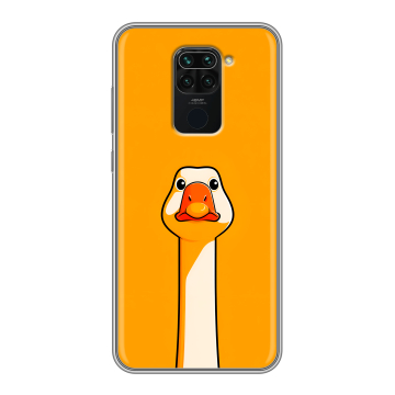 Силиконовый чехол на Xiaomi RedMi Note 9 с принтом Смешная утка