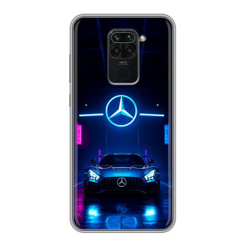 Силиконовый чехол на Xiaomi RedMi Note 9 с принтом Mercedes Мерседес Силиконовый чехол на Xiaomi RedMi Note 9 с принтом Mercedes Мерседес