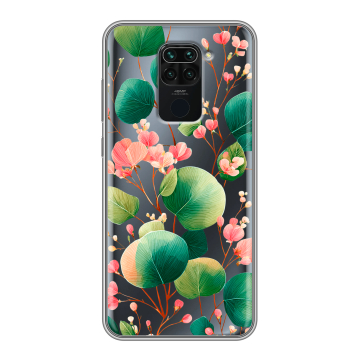Силиконовый чехол на Xiaomi RedMi Note 9 с принтом женский