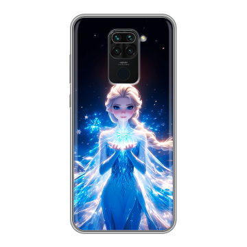 Силиконовый чехол на Xiaomi RedMi Note 9 с принтом Холодное сердце Frozen Силиконовый чехол на Xiaomi RedMi Note 9 с принтом Холодное сердце Frozen