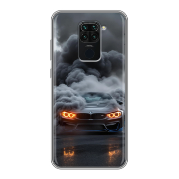 Силиконовый чехол на Xiaomi RedMi Note 9 с принтом BMW БМВ