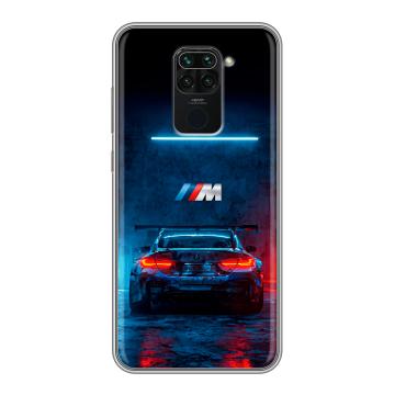 Силиконовый чехол на Xiaomi RedMi Note 9 с принтом BMW БМВ Силиконовый чехол на Xiaomi RedMi Note 9 с принтом BMW БМВ