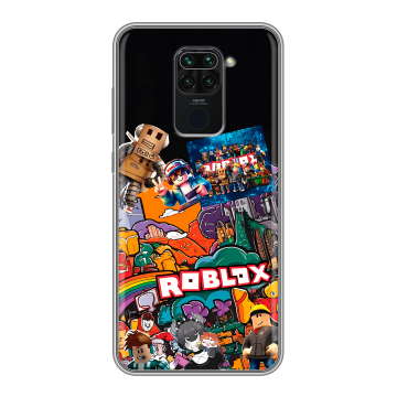 Силиконовый чехол на Xiaomi RedMi Note 9 с принтом Roblox Роблокс Силиконовый чехол на Xiaomi RedMi Note 9 с принтом Roblox Роблокс