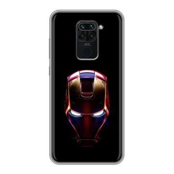 Силиконовый чехол на Xiaomi RedMi Note 9 с принтом IronMan Железный человек Силиконовый чехол на Xiaomi RedMi Note 9 с принтом IronMan Железный человек
