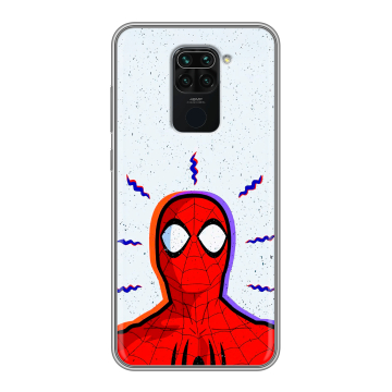 Силиконовый чехол на Xiaomi RedMi Note 9 с принтом Spiderman Человек паук