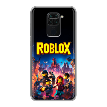 Силиконовый чехол на Xiaomi RedMi Note 9 с принтом Roblox Роблокс Силиконовый чехол на Xiaomi RedMi Note 9 с принтом Roblox Роблокс