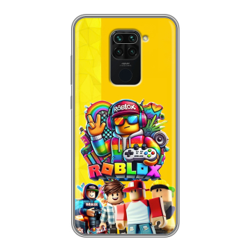 Силиконовый чехол на Xiaomi RedMi Note 9 с принтом Roblox Роблокс Силиконовый чехол на Xiaomi RedMi Note 9 с принтом Roblox Роблокс