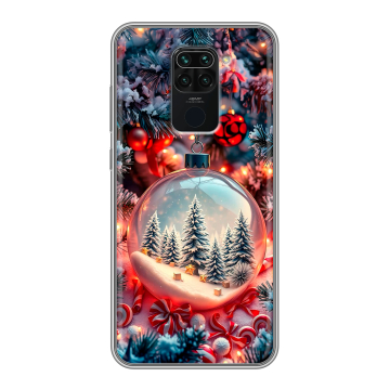 Силиконовый чехол на Xiaomi RedMi Note 9 с принтом Новый год