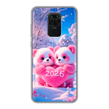 Силиконовый чехол на Xiaomi RedMi Note 9 с принтом Новый год