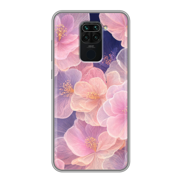 Силиконовый чехол на Xiaomi RedMi Note 9 с принтом женский