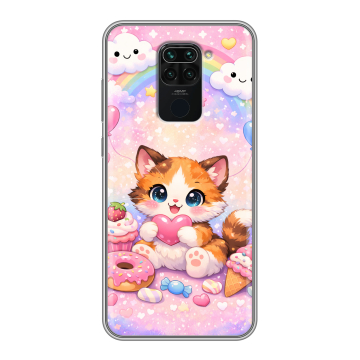 Силиконовый чехол на Xiaomi RedMi Note 9 с принтом для девочек Силиконовый чехол на Xiaomi RedMi Note 9 с принтом для девочек