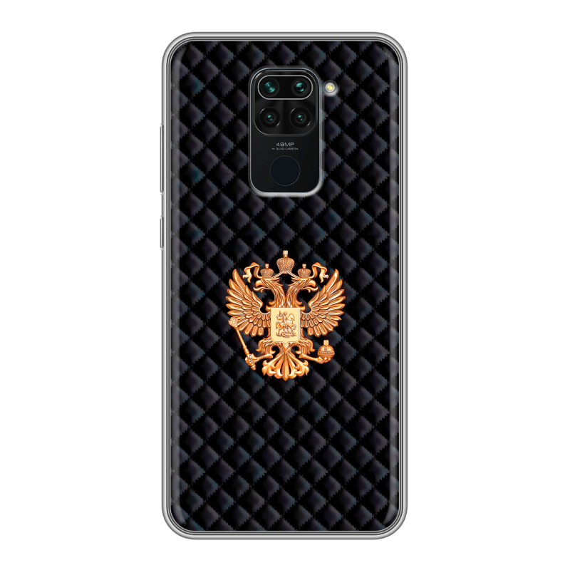 Силиконовый чехол на Xiaomi RedMi Note 9 с принтом Герб России принт Силиконовый чехол на Xiaomi RedMi Note 9 с принтом Герб России принт