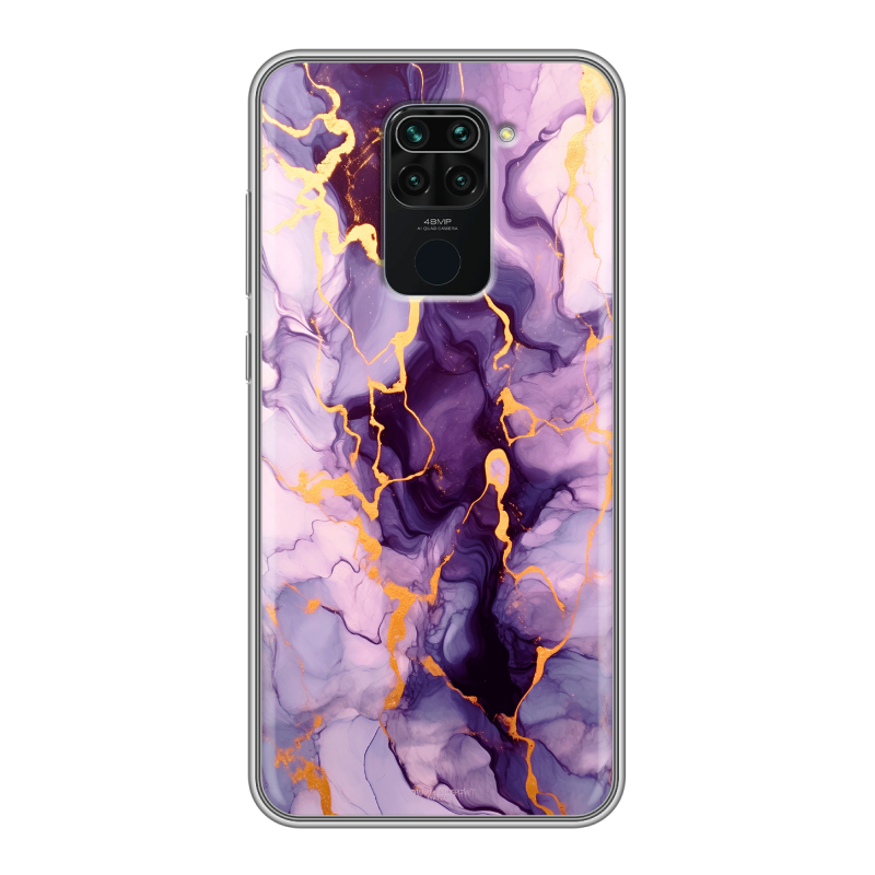 Силиконовый противоударный чехол на Xiaomi RedMi Note 9 с принтом Мрамор Силиконовый противоударный чехол на Xiaomi RedMi Note 9 с принтом Мрамор