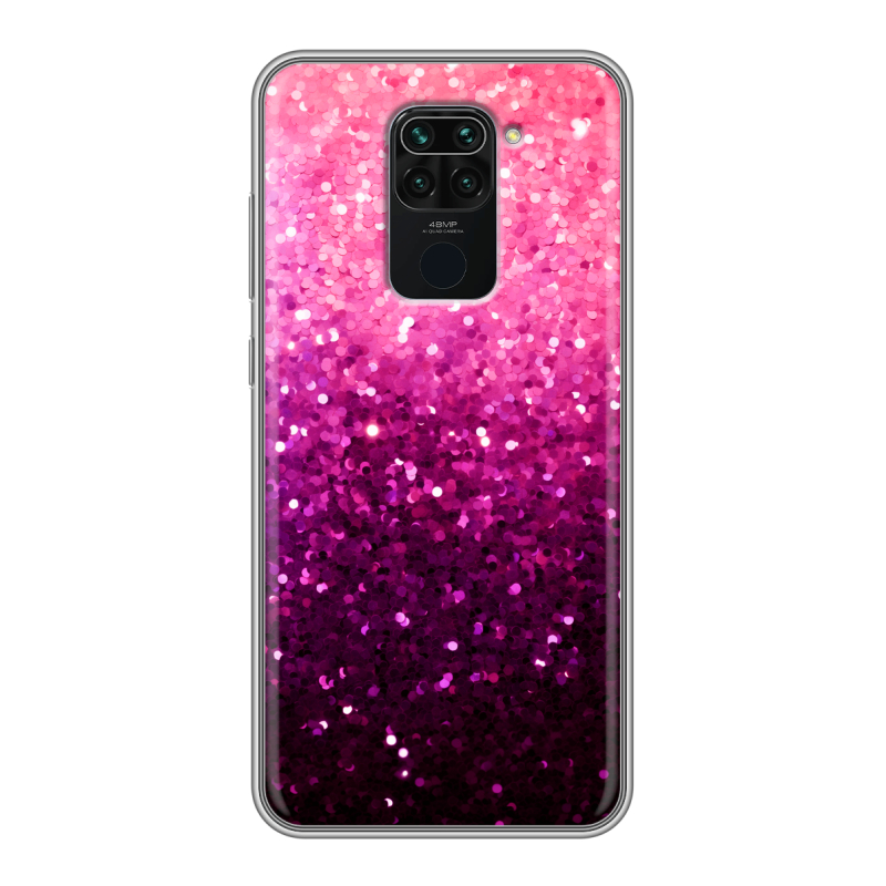 Силиконовый чехол на Xiaomi RedMi Note 9 с принтом Блестки Силиконовый чехол на Xiaomi RedMi Note 9 с принтом Блестки