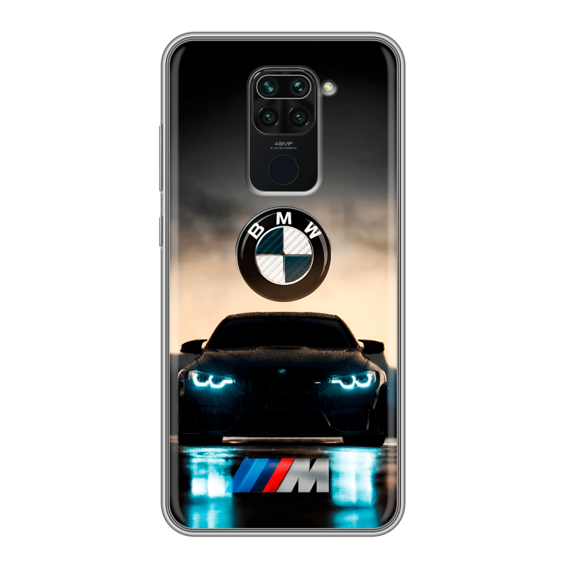 Силиконовый чехол на Xiaomi RedMi Note 9 с принтом БМВ BMW Силиконовый чехол на Xiaomi RedMi Note 9 с принтом БМВ BMW