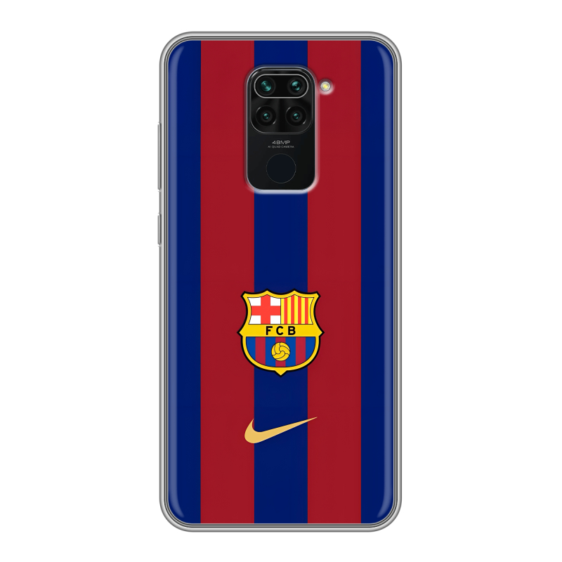 Силиконовый чехол на Xiaomi RedMi Note 9 с принтом Барселона Barcelona Силиконовый чехол на Xiaomi RedMi Note 9 с принтом Барселона Barcelona