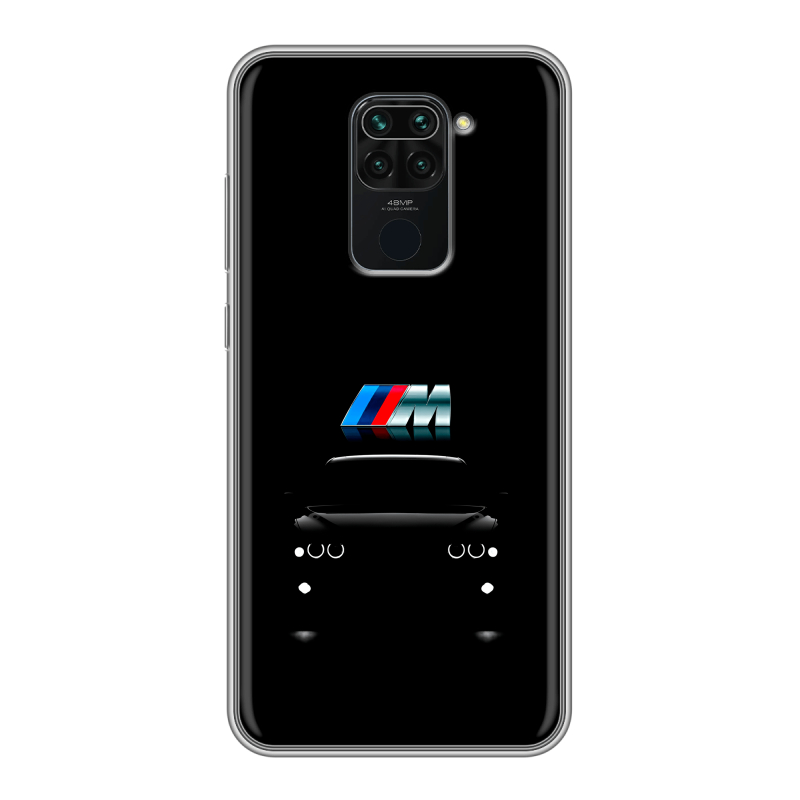 Силиконовый противоударный чехол на Xiaomi RedMi Note 9 с принтом БМВ BMW Силиконовый противоударный чехол на Xiaomi RedMi Note 9 с принтом БМВ BMW