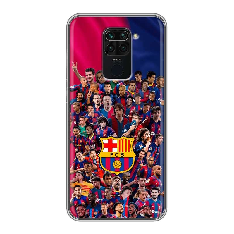 Силиконовый чехол на Xiaomi RedMi Note 9 с принтом Барселона Barcelona Силиконовый чехол на Xiaomi RedMi Note 9 с принтом Барселона Barcelona