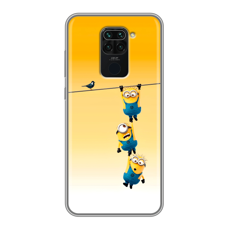 Силиконовый чехол на Xiaomi RedMi Note 9 с принтом Миньоны Силиконовый чехол на Xiaomi RedMi Note 9 с принтом Миньоны