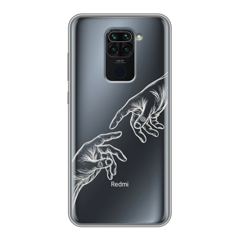 Силиконовый чехол на Xiaomi RedMi Note 9 с принтом Сотворение мира Силиконовый чехол на Xiaomi RedMi Note 9 с принтом Сотворение мира