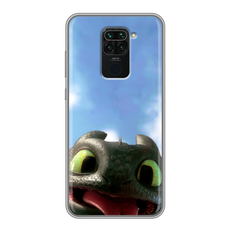 Силиконовый чехол на Xiaomi RedMi Note 9 с принтом Как приручить дракона Силиконовый чехол на Xiaomi RedMi Note 9 с принтом Как приручить дракона