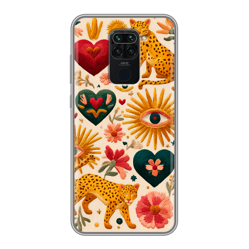 Силиконовый чехол на Xiaomi RedMi Note 9 с принтом Модный принт Силиконовый чехол на Xiaomi RedMi Note 9 с принтом Модный принт