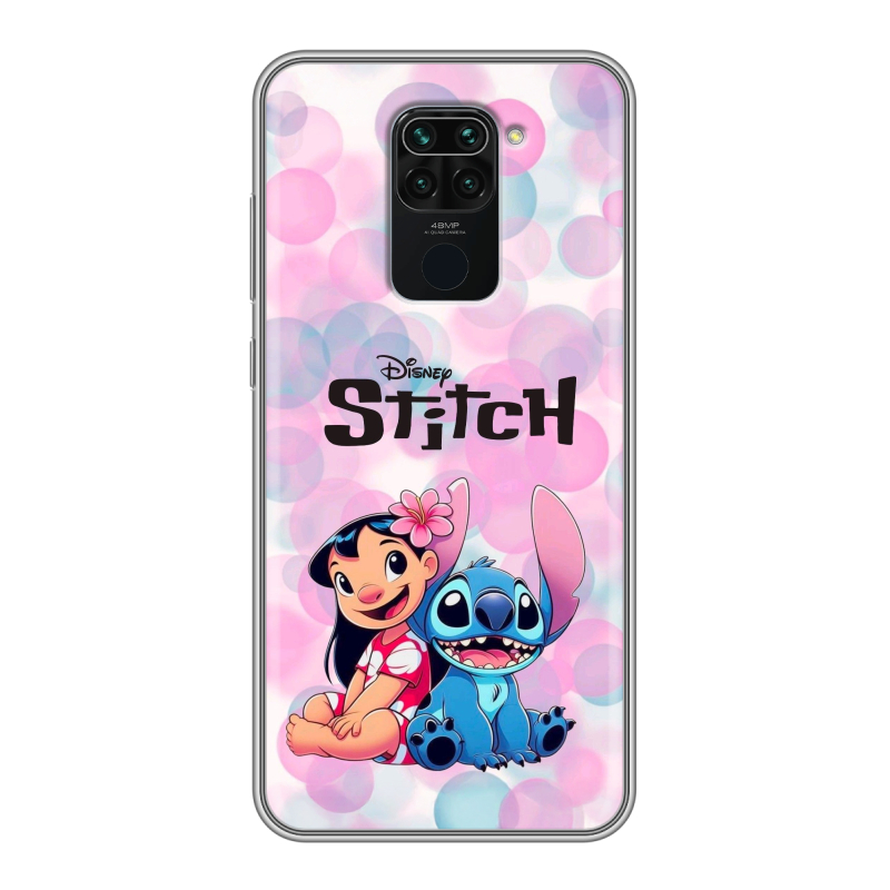 Силиконовый чехол на Xiaomi RedMi Note 9 с принтом Лило и Стич Силиконовый чехол на Xiaomi RedMi Note 9 с принтом Лило и Стич