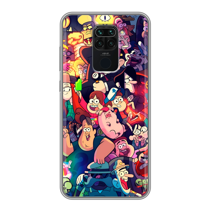 Силиконовый противоударный чехол на Xiaomi RedMi Note 9 с принтом Gravity Falls Гравити Фолз Силиконовый противоударный чехол на Xiaomi RedMi Note 9 с принтом Gravity Falls Гравити Фолз