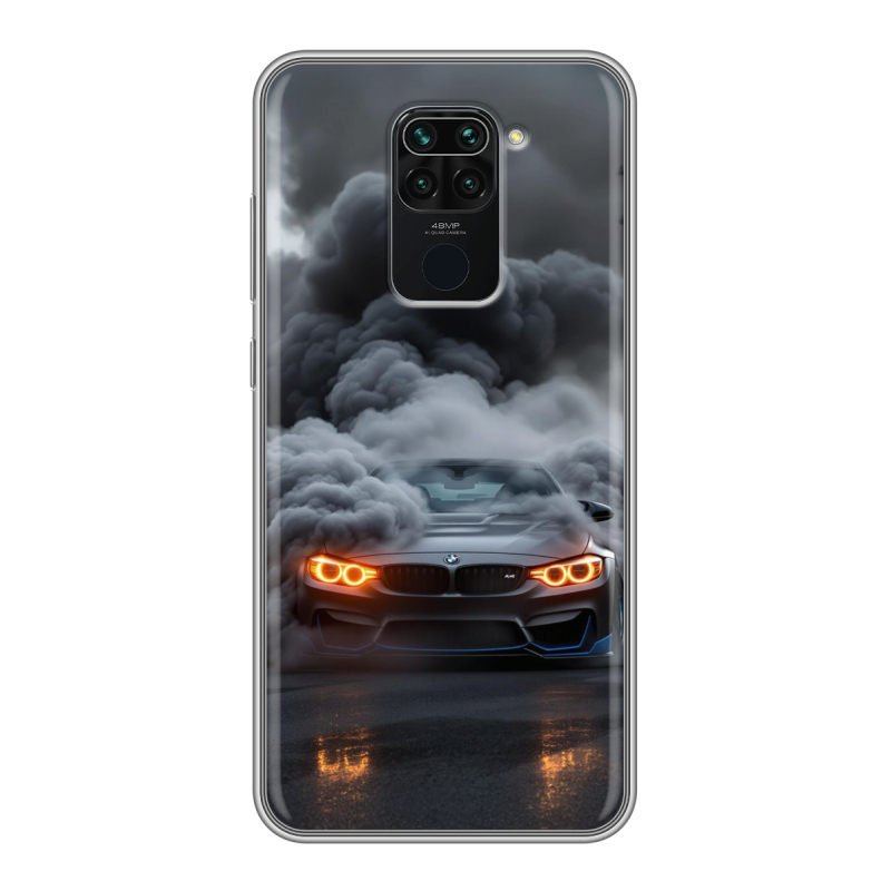 Силиконовый чехол на Xiaomi RedMi Note 9 с принтом BMW БМВ Силиконовый чехол на Xiaomi RedMi Note 9 с принтом BMW БМВ