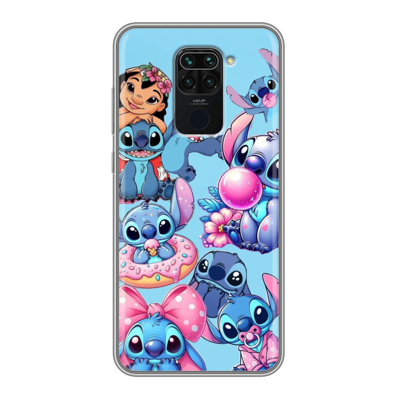 Силиконовый чехол на Xiaomi RedMi Note 9 с принтом Лило и Стич Силиконовый чехол на Xiaomi RedMi Note 9 с принтом Лило и Стич