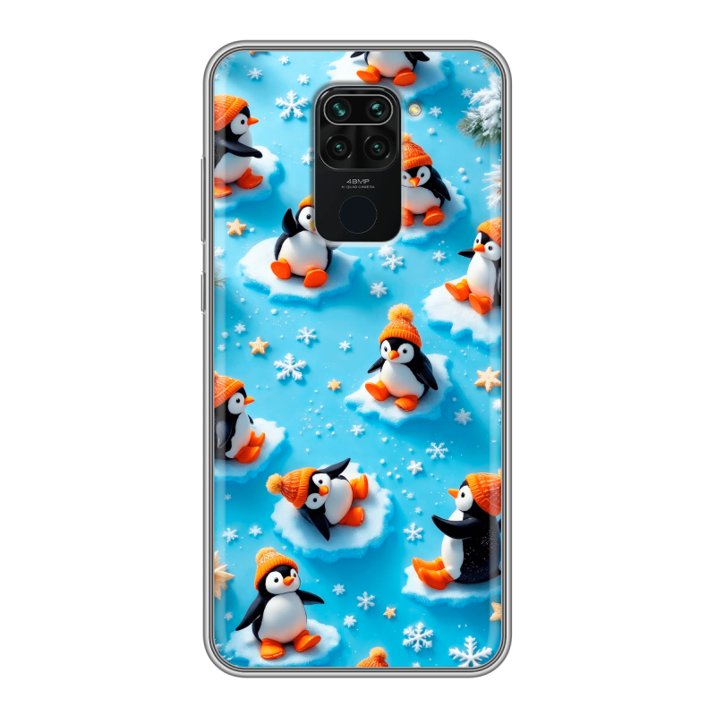 Силиконовый чехол на Xiaomi RedMi Note 9 с принтом Новый год Силиконовый чехол на Xiaomi RedMi Note 9 с принтом Новый год
