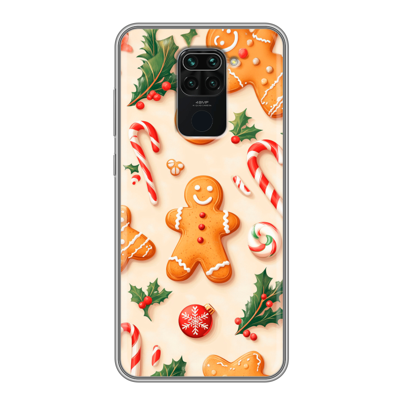 Силиконовый чехол на Xiaomi RedMi Note 9 с принтом Новый год Силиконовый чехол на Xiaomi RedMi Note 9 с принтом Новый год