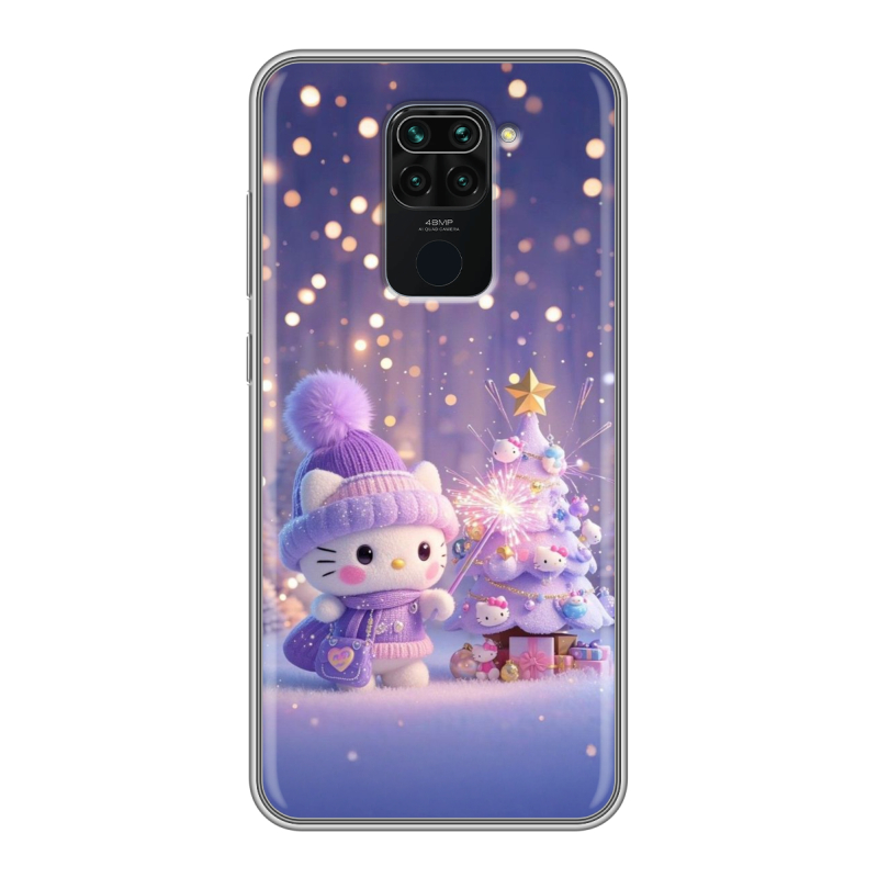 Силиконовый чехол на Xiaomi RedMi Note 9 с принтом Новый год Силиконовый чехол на Xiaomi RedMi Note 9 с принтом Новый год