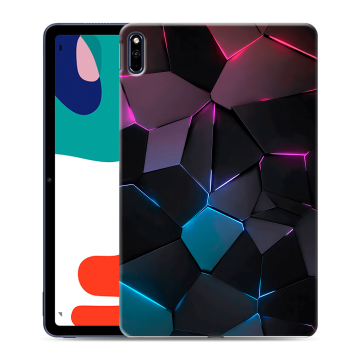 Силиконовый чехол на планшета Huawei MatePad с принтом Геометрия неона Силиконовый чехол на планшета Huawei MatePad с принтом Геометрия неона
